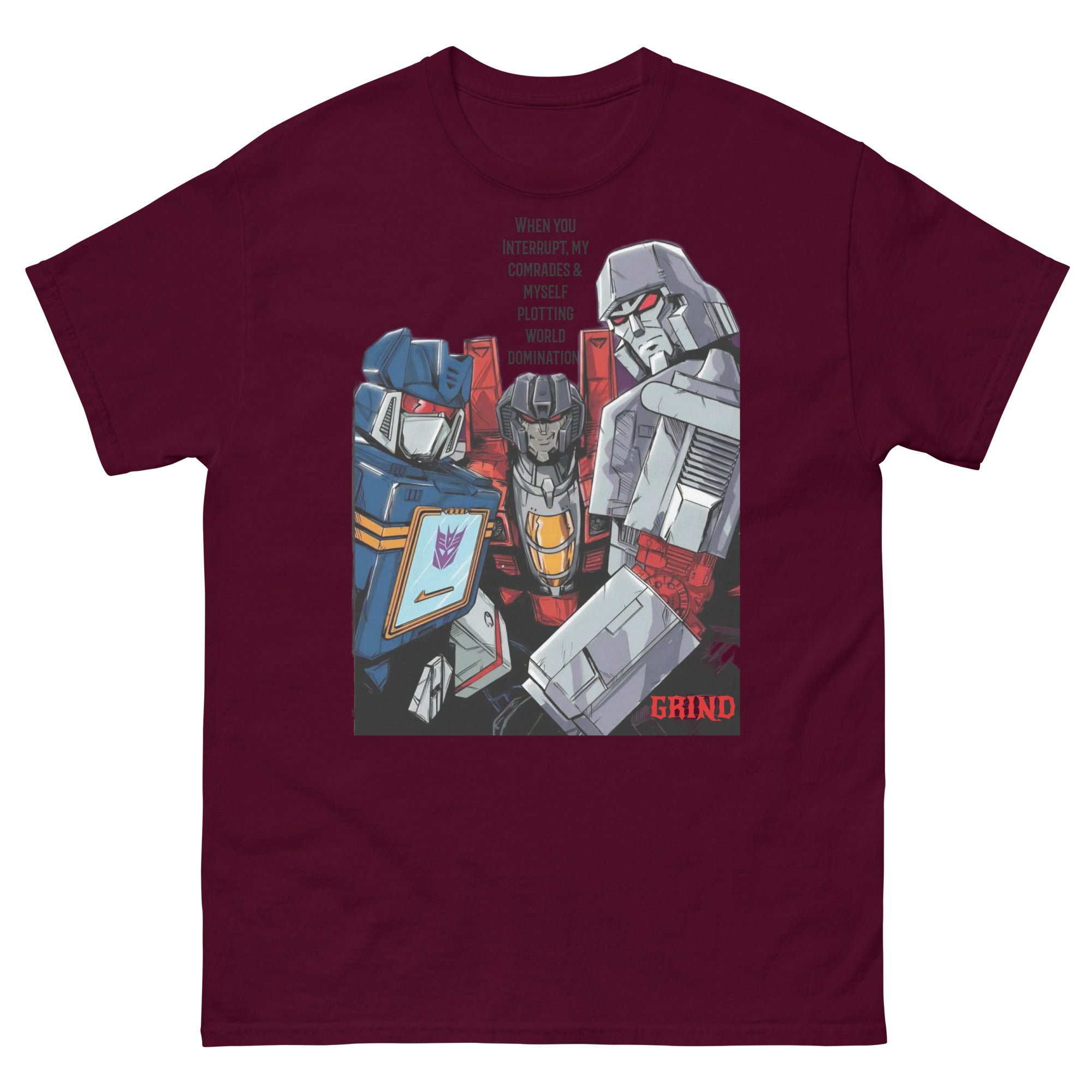 Decepticons world take over talk Unisex classic tee