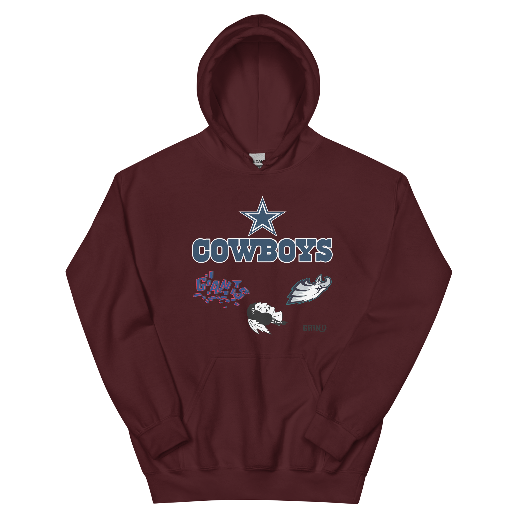 GRIND Cowboys we run the east Unisex Hoodie